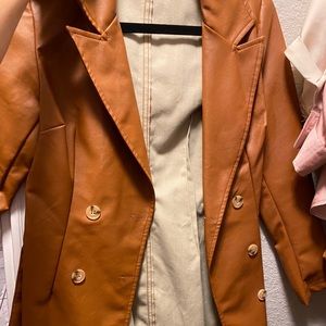 COPY - Princess Polly leather brown jacket